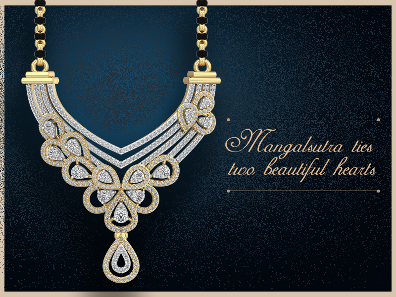 This design mangal sutra is a good blend of occasion and feelings