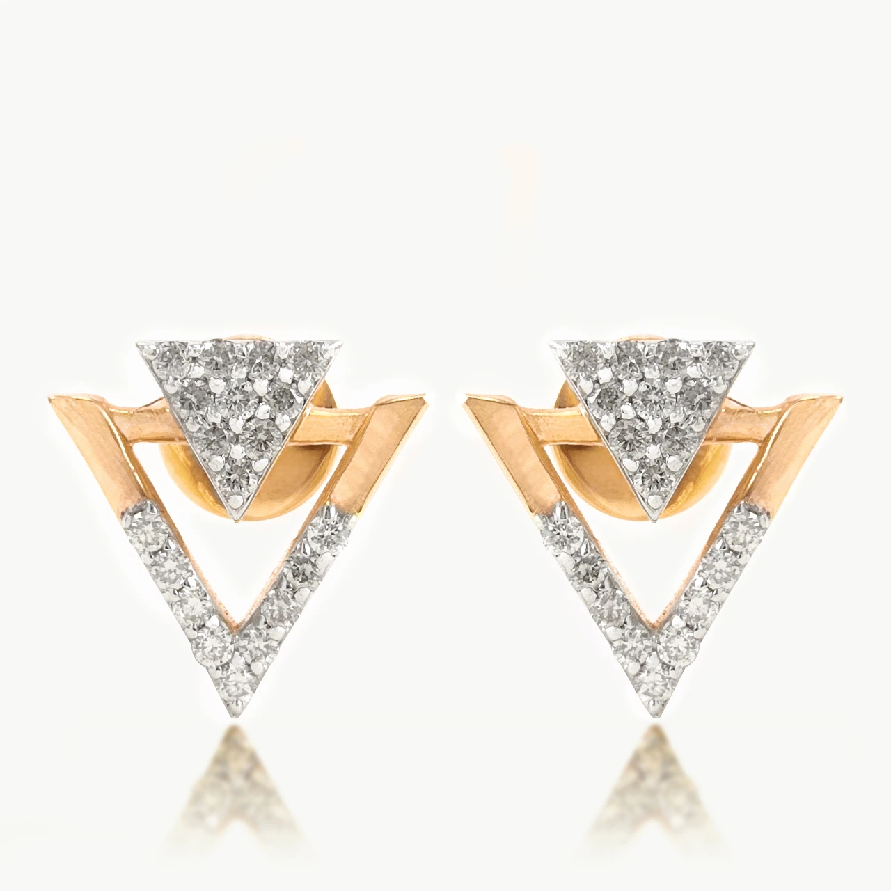 Anna V-Shape Diamond Earrings