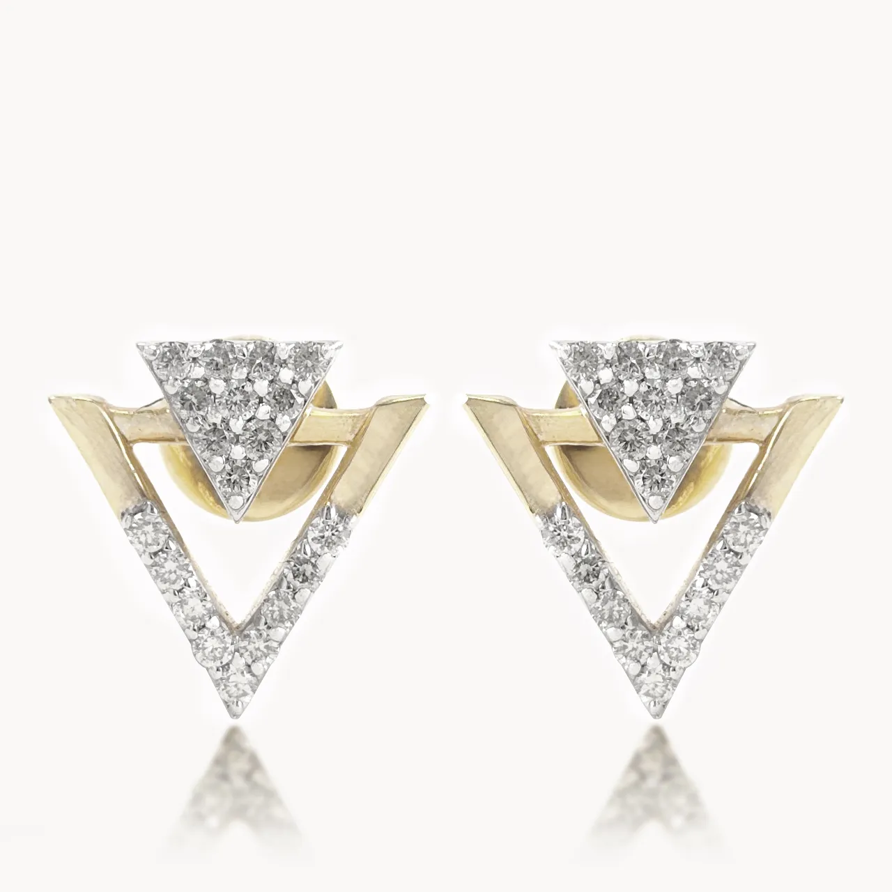 Anna V-Shape Diamond Earrings