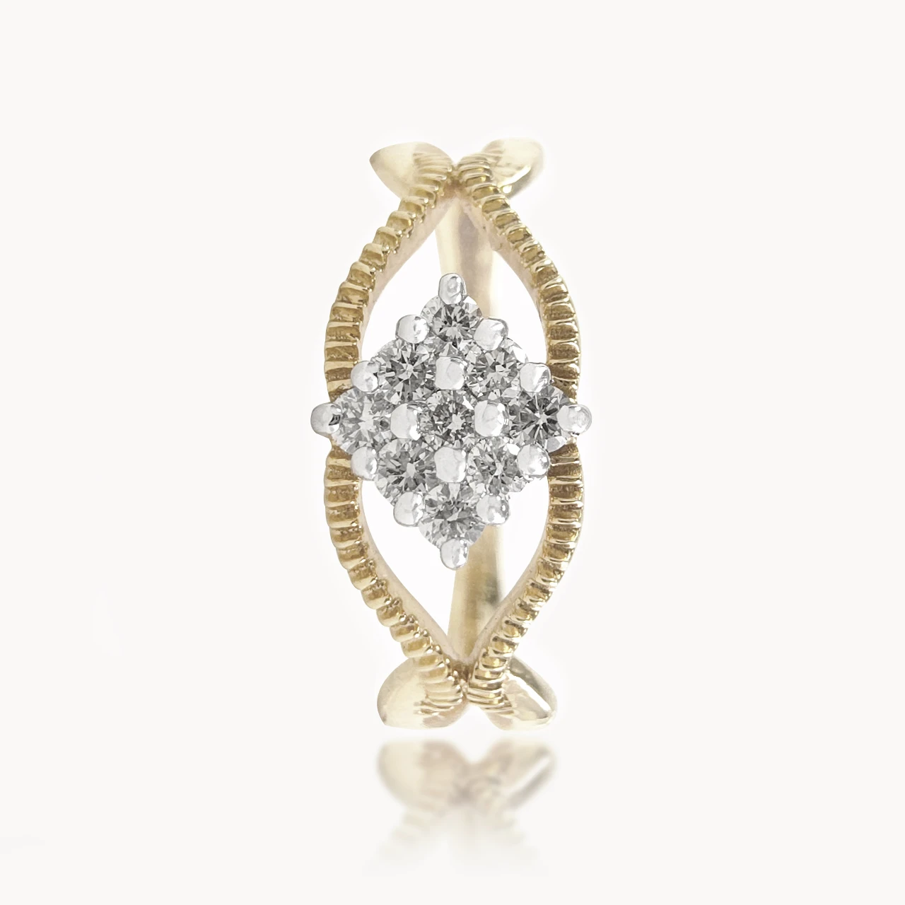 Anvy Cross Diamond Ring