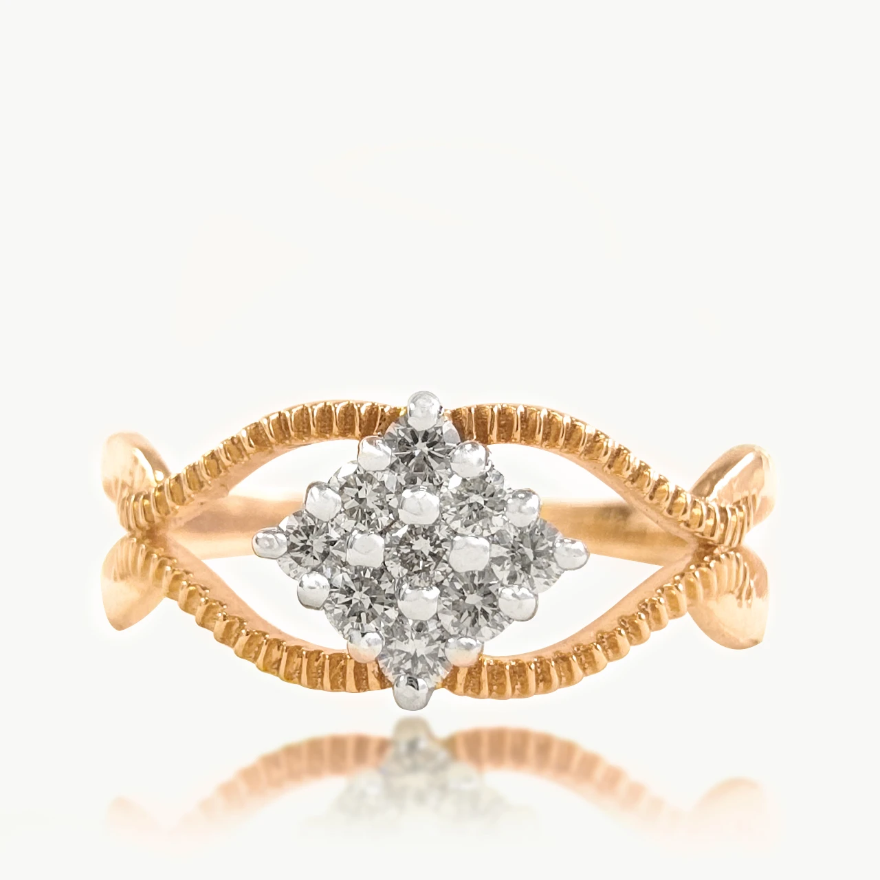 Anvy Cross Diamond Ring