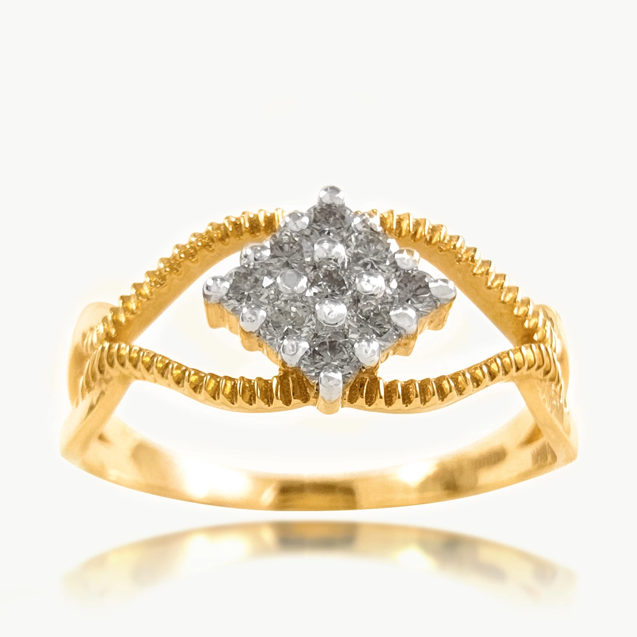 Anvy Cross Diamond Ring