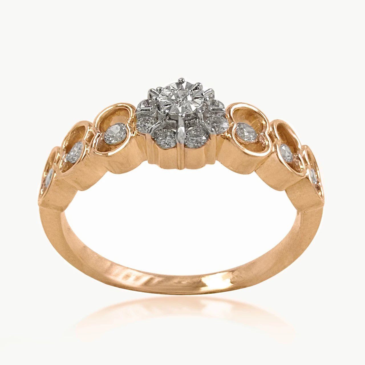 Aurora Petals  Diamond Ring
