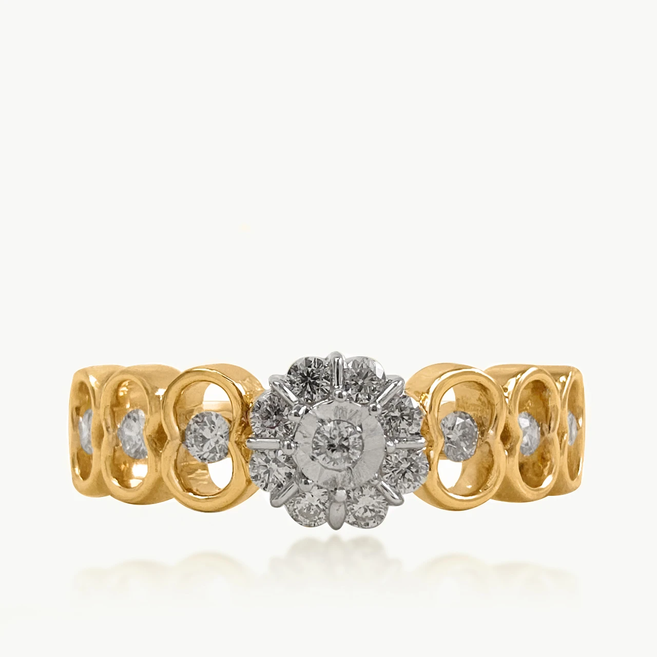 Aurora Petals  Diamond Ring