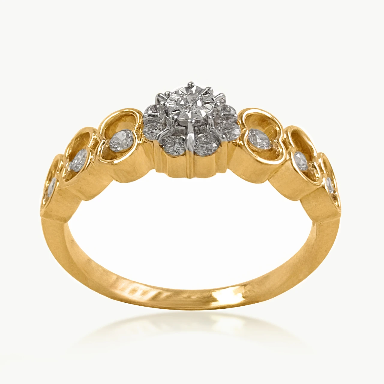 Aurora Petals  Diamond Ring