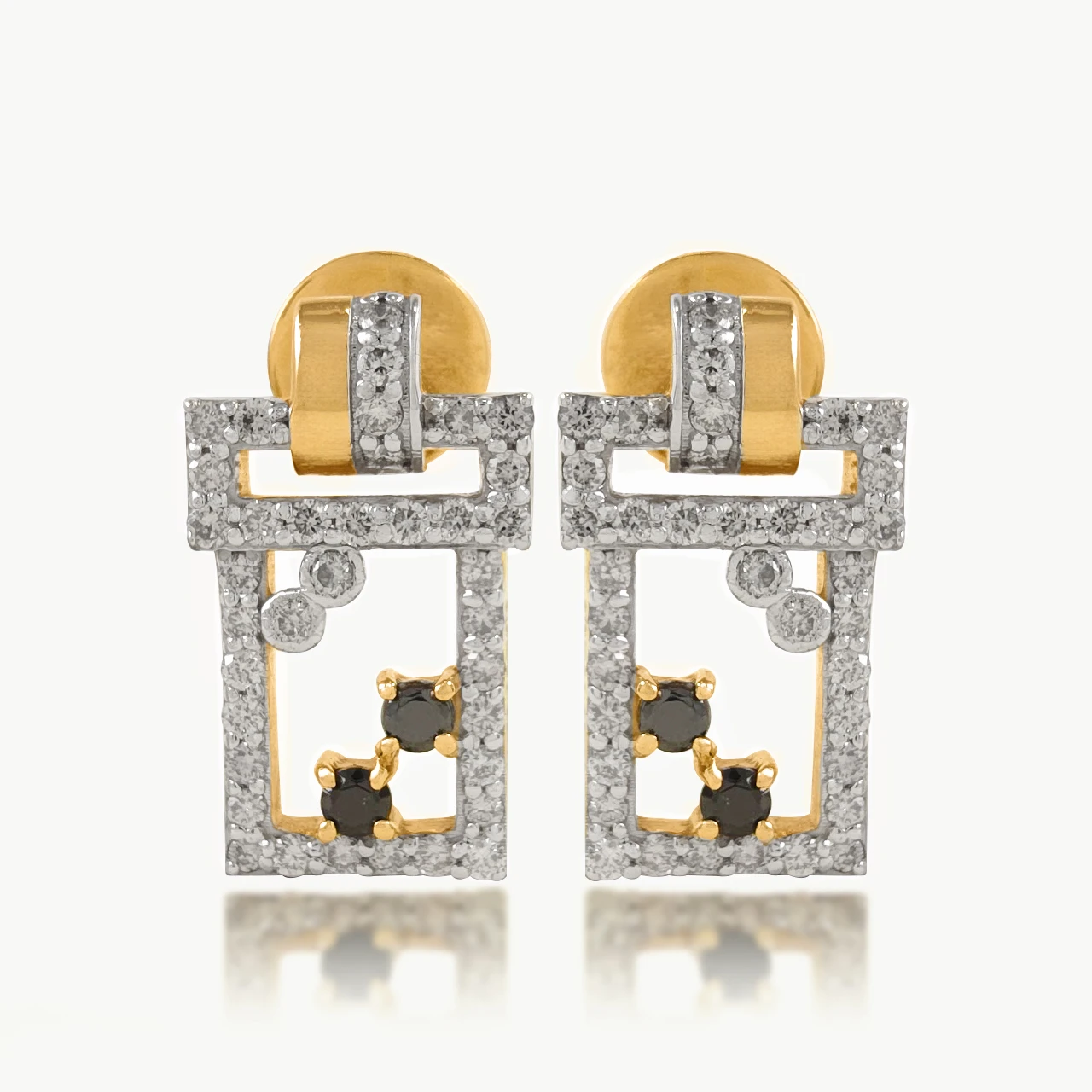 B Diamond Earrings