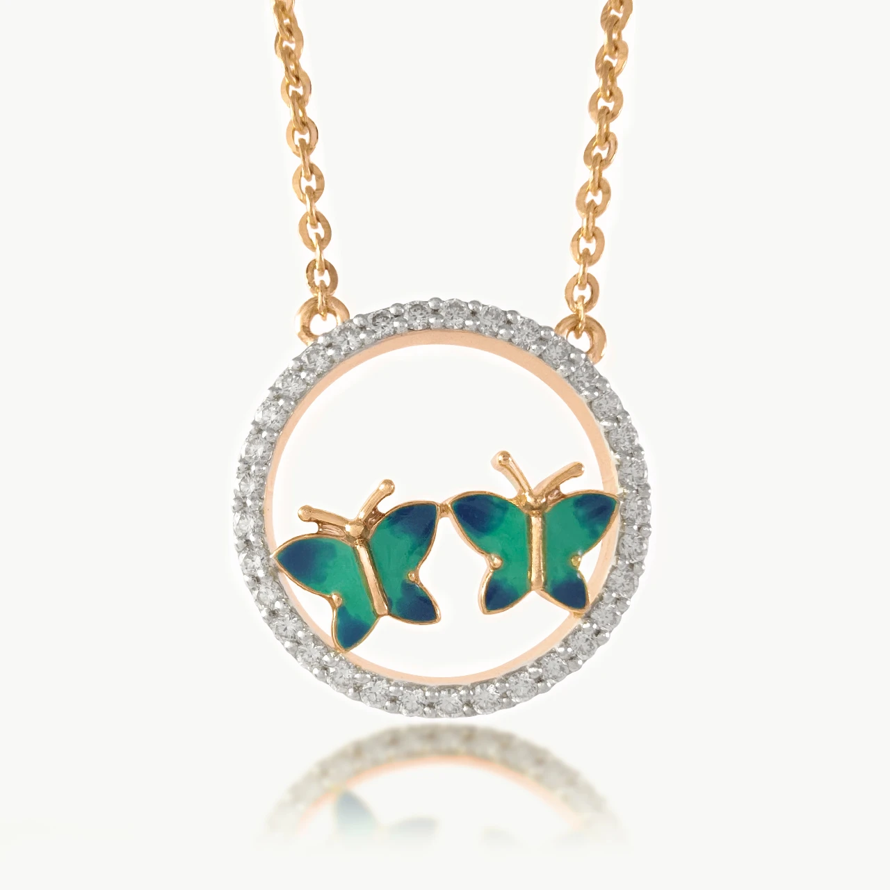 Butterfly Bliss Diamond Mini-Necklace