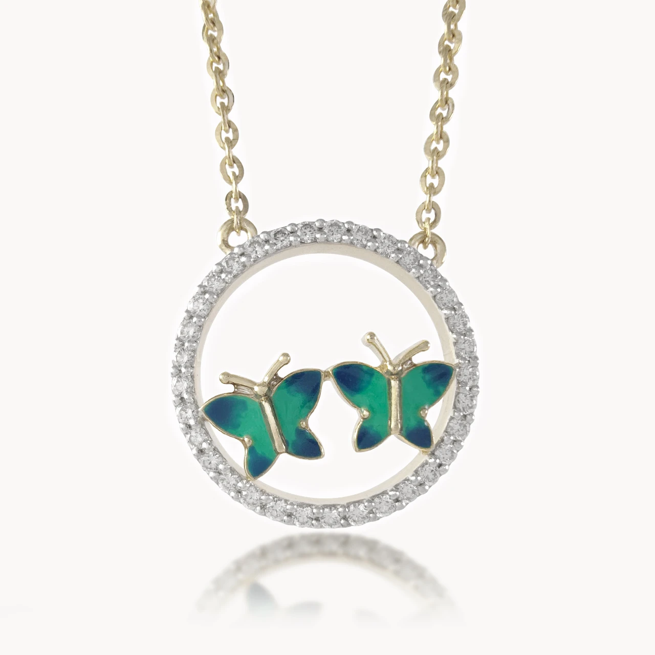 Butterfly Bliss Diamond Mini-Necklace