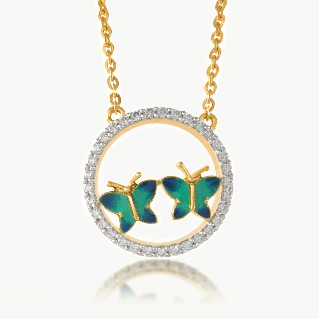 Butterfly Bliss Diamond Mini-Necklace