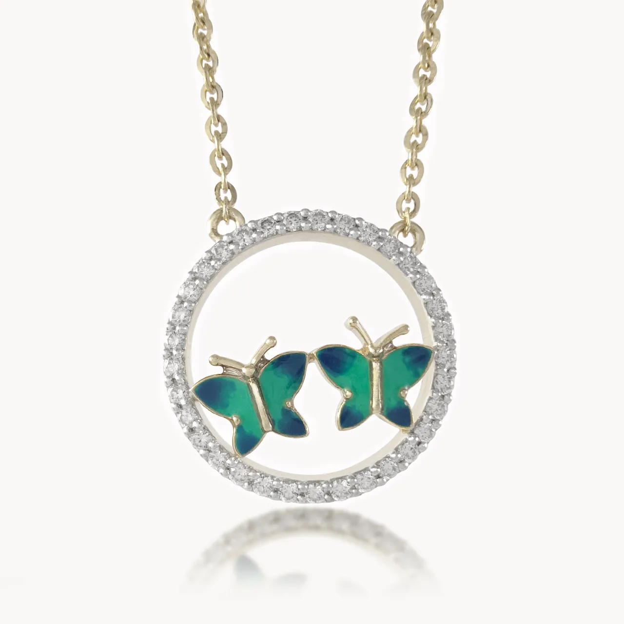 Butterfly Bliss Diamond Mini-Necklace