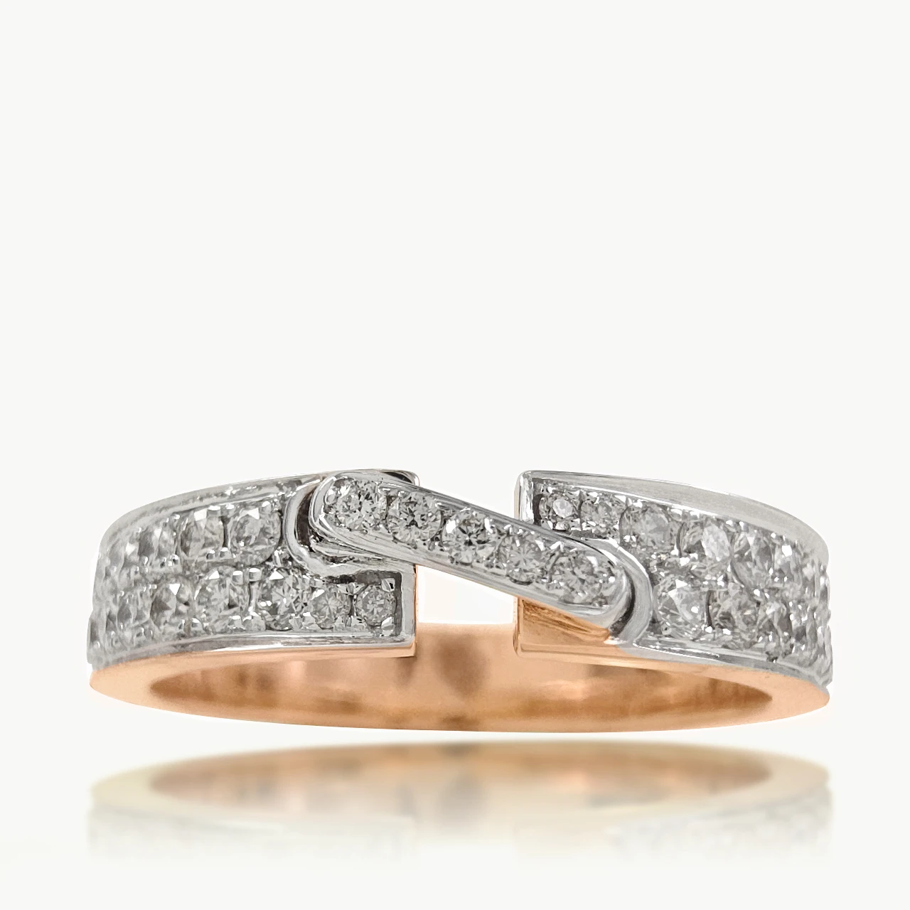 Cala  Double Line Designer Diamond Ring For Men