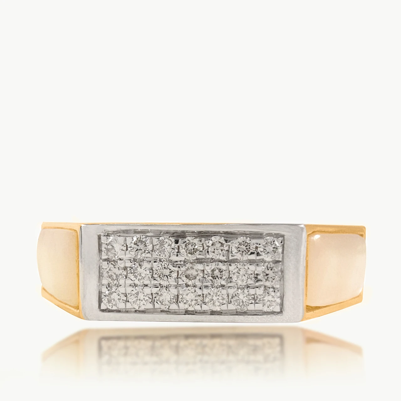 Calrose Designer Diamond Hexagon Band For Him
