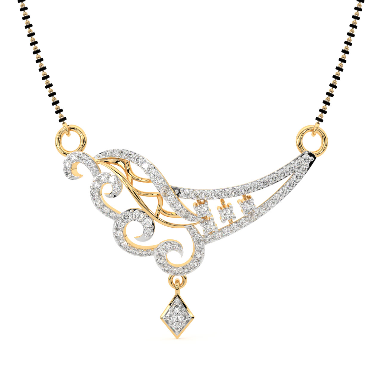 Amulya Diamond Mangalsutra For Her