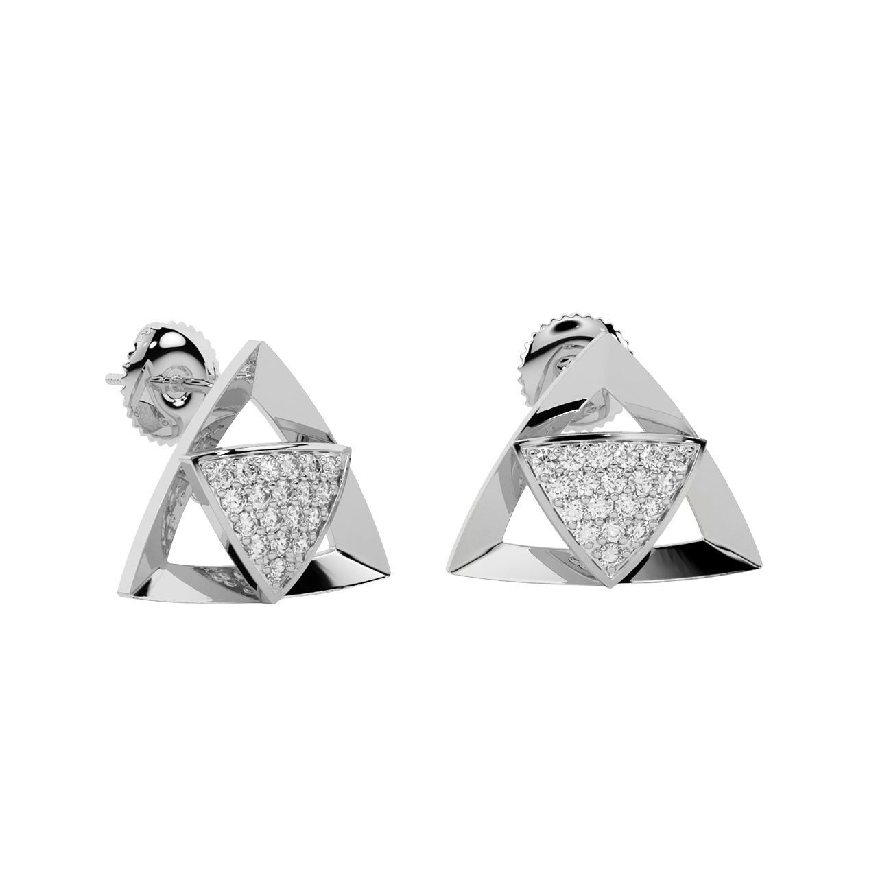 Gavina Round Diamond Stud Earrings