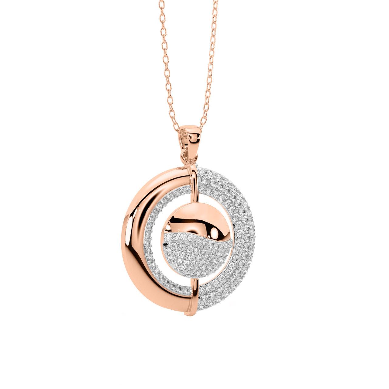 Jena Round Diamond Office Wear Pendant