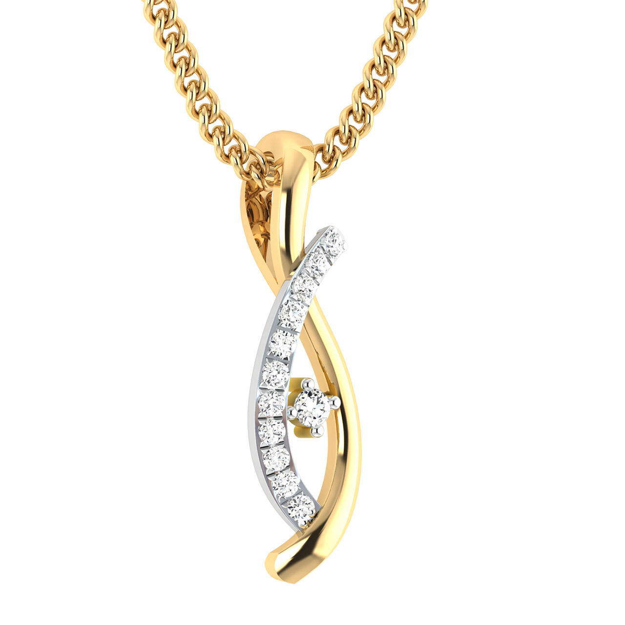 Gemma Round Diamond Office Wear Pendant