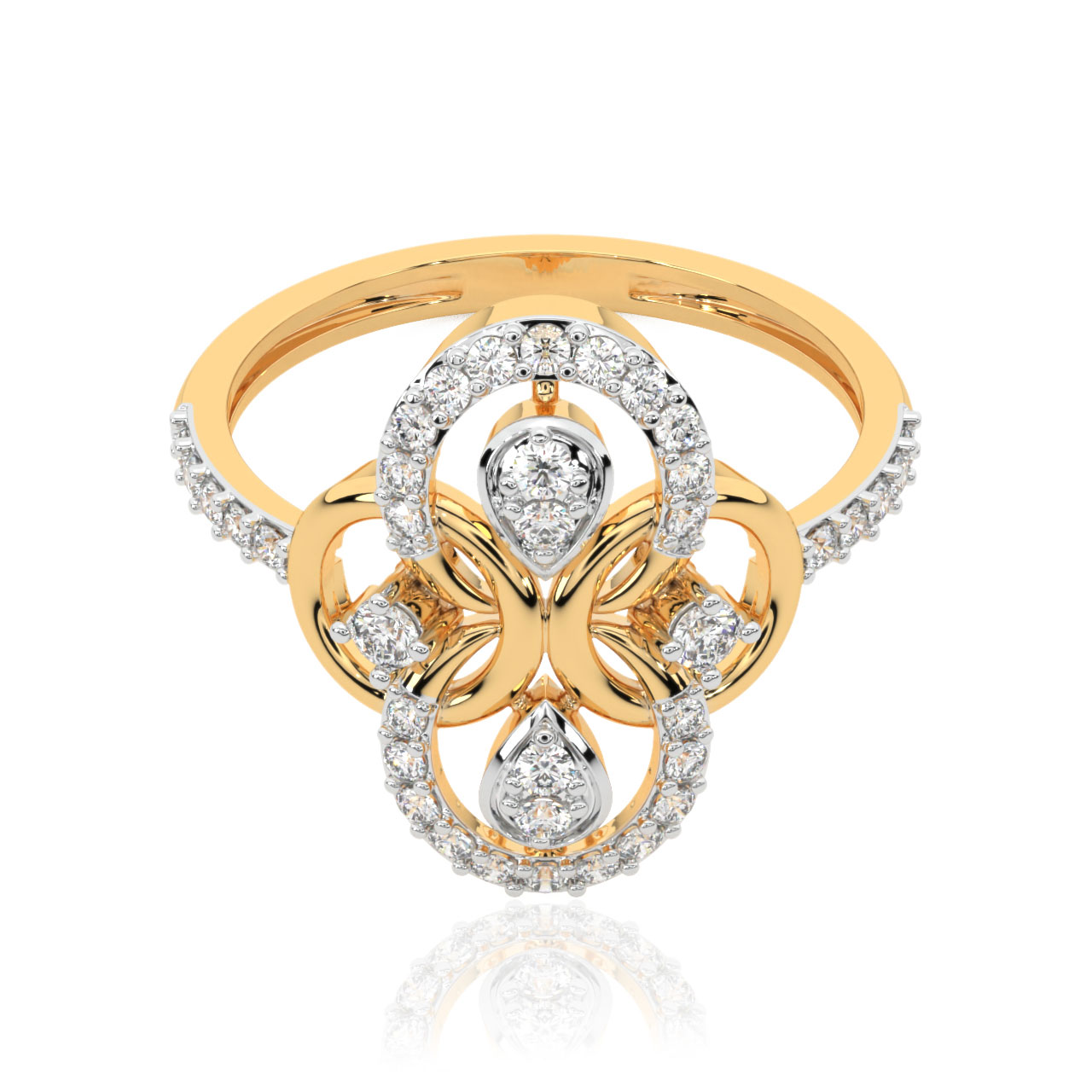 Buy quality Heart 22k Gold Lady Ring in Rajkot