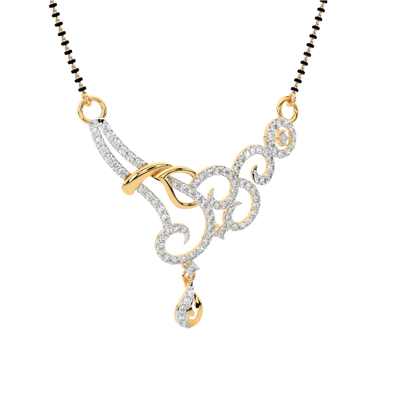 Siya Round Diamond Mangalsutra