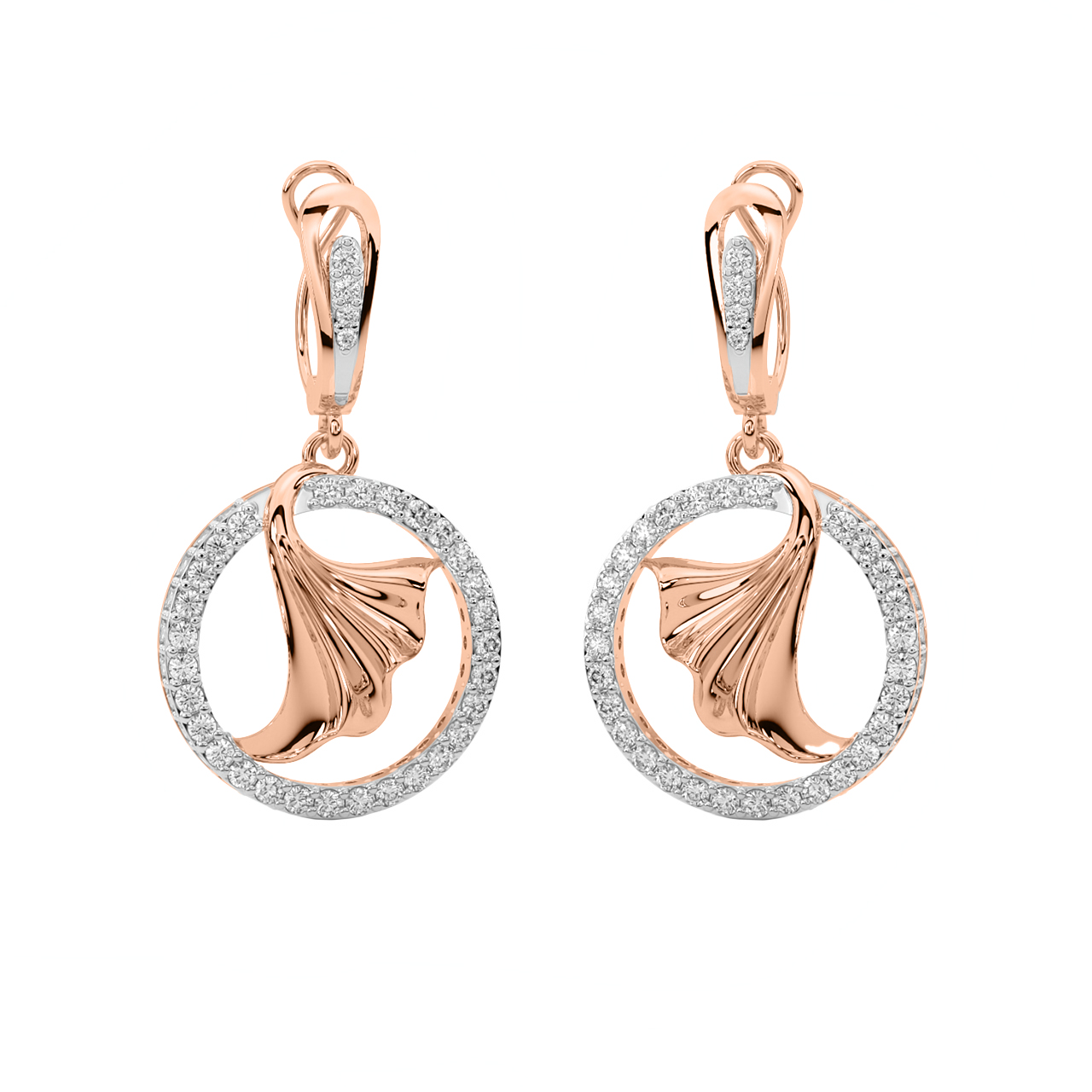 Floral Stylist Diamond Earrings