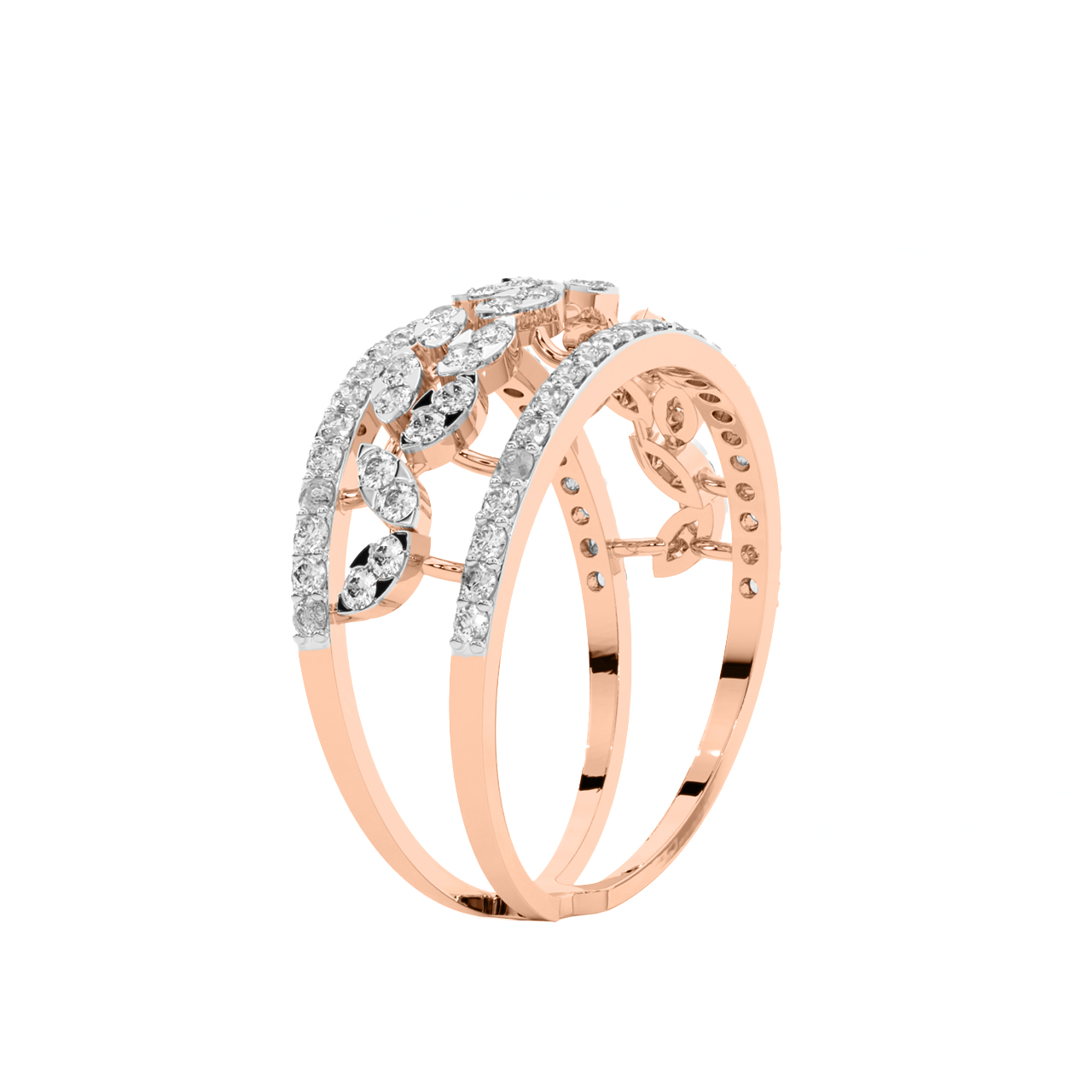 Leaf it up Diamond Ring