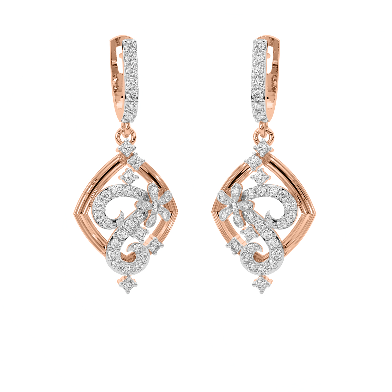 Lacy Reveal Diamond Earrings