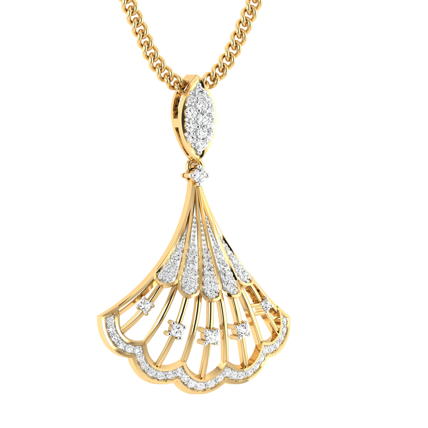 Margot Round Diamond Office Wear Pendant