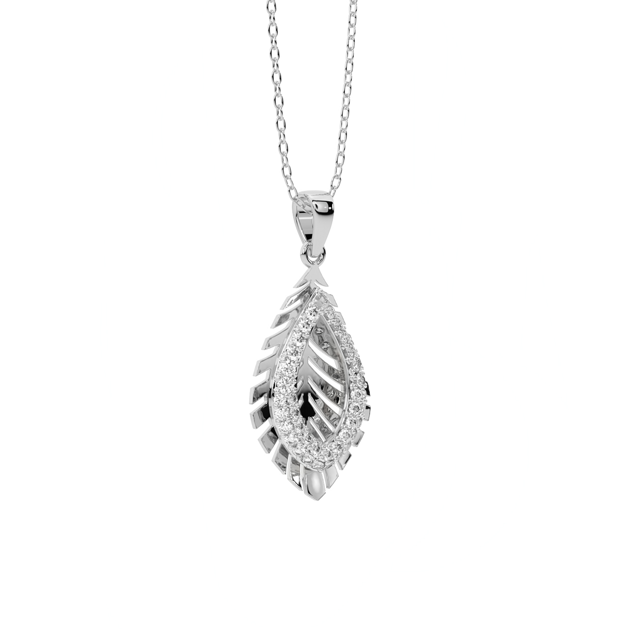 Rorey Round Diamond Office Wear Pendant