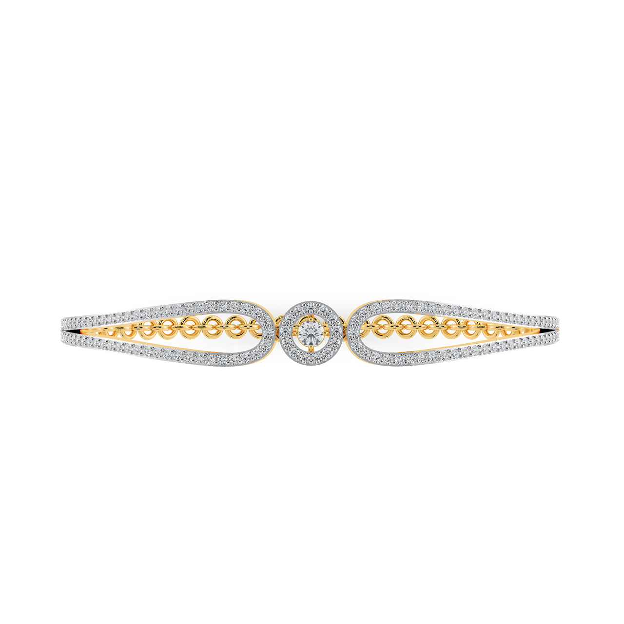 Classic Chain Design Diamond Bracelet