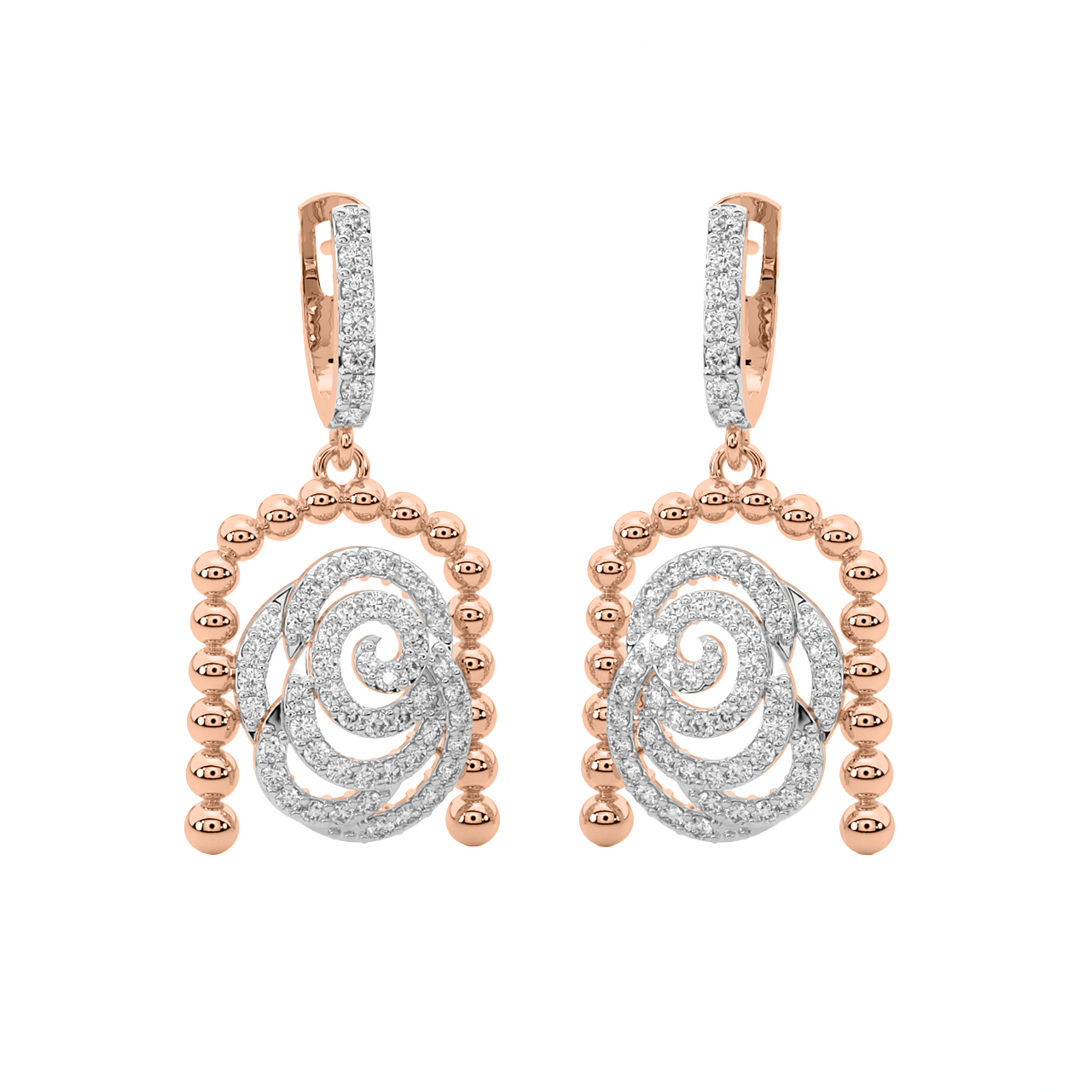 Petal To The Metal Diamond Earrings