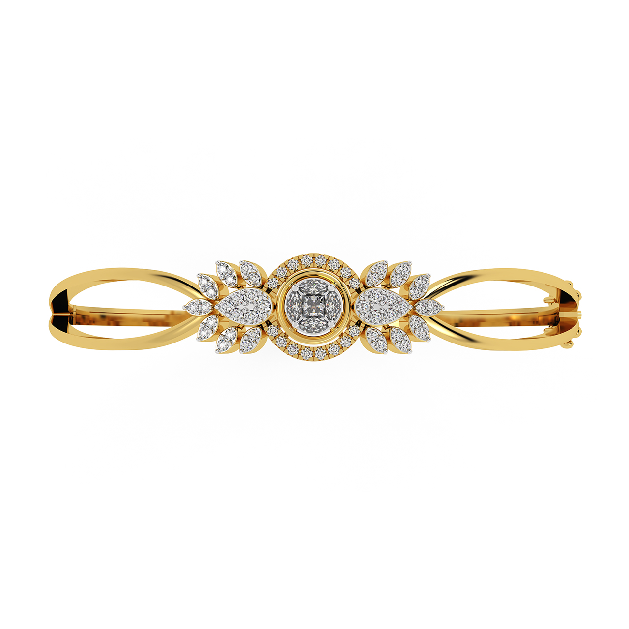 Buy PC Jeweller The Akiha 18KT Yellow Gold & Diamond Bracelet at Amazon.in