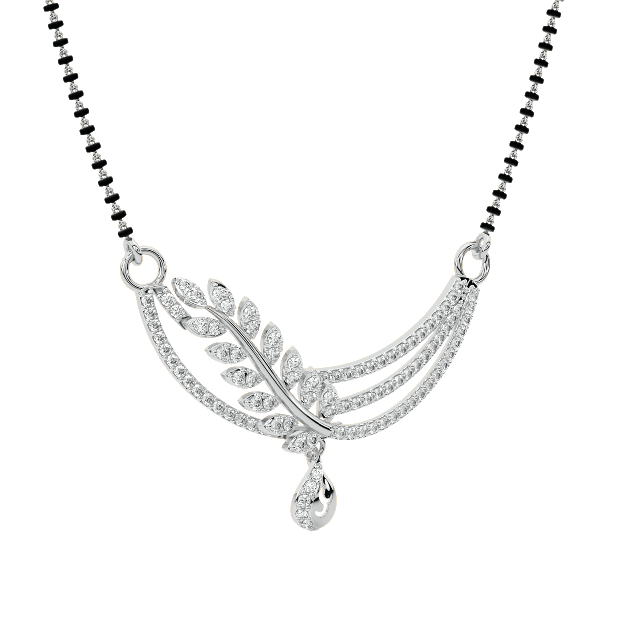 Ruhi Round Diamond Mangalsutra 