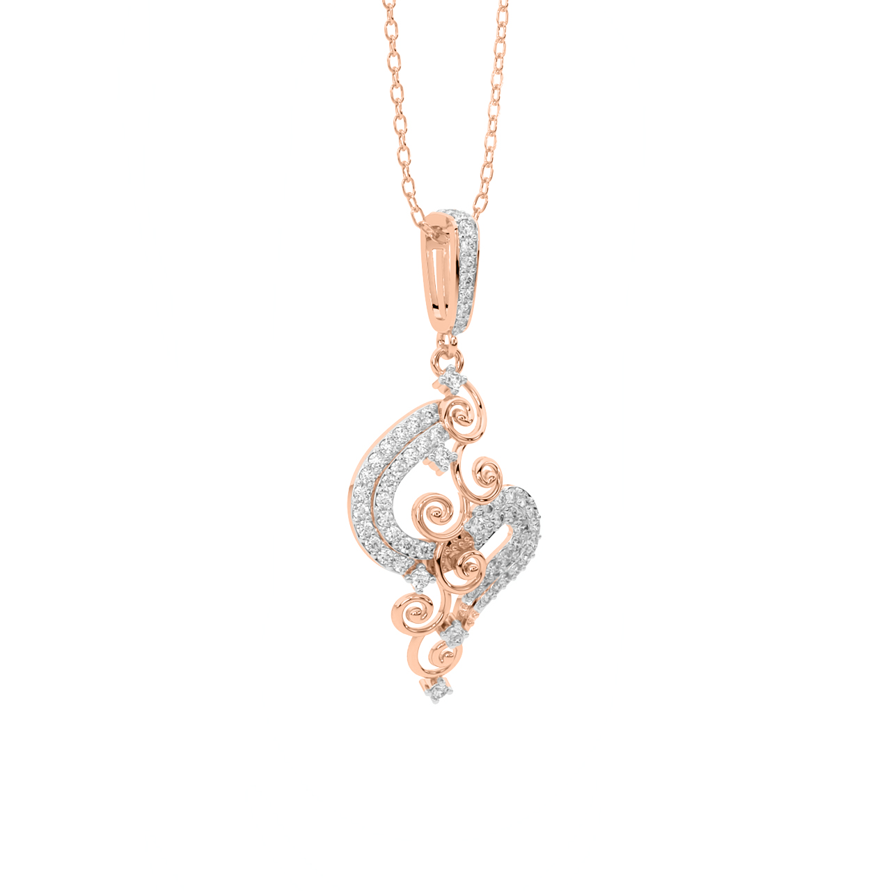 Designer Serpent Diamond Pendant