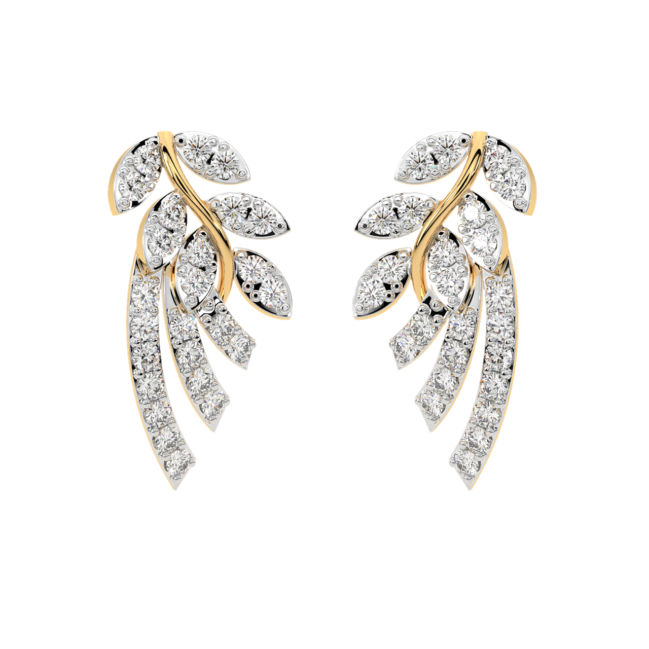 Jane Round Diamond Stud Earrings