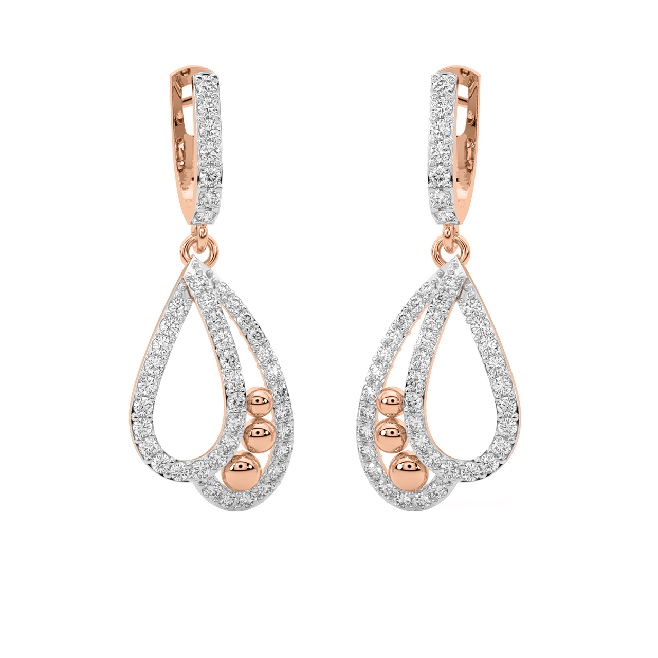 Entwined Spirit Diamond Earrings