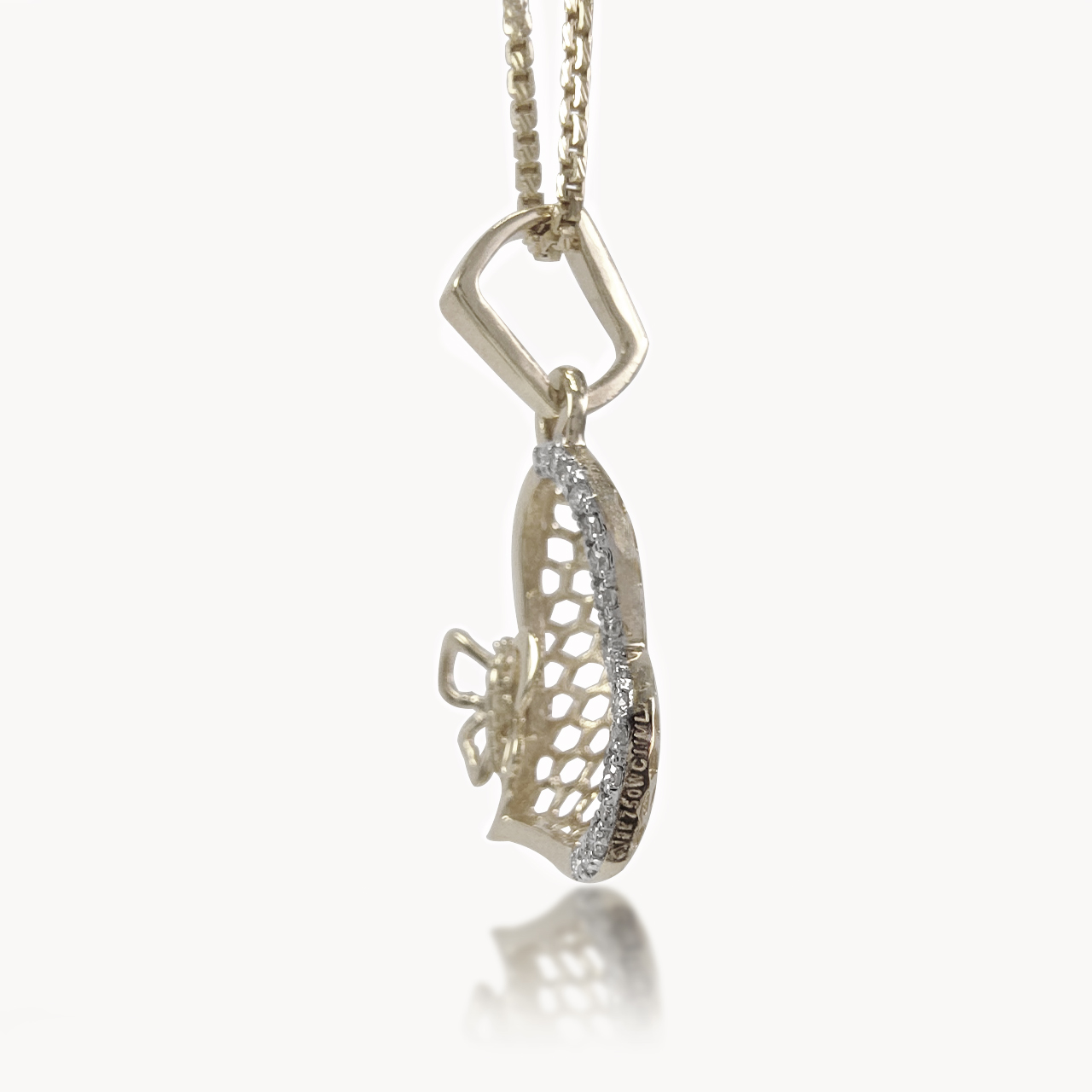 Butterfly Heart Diamond Pendant