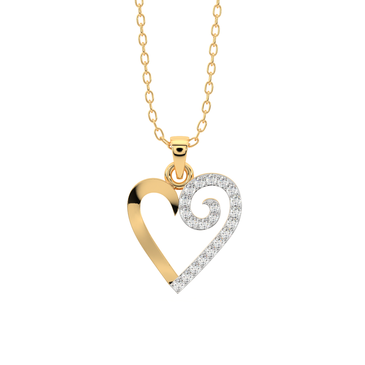 Art of Love Diamond Pendant