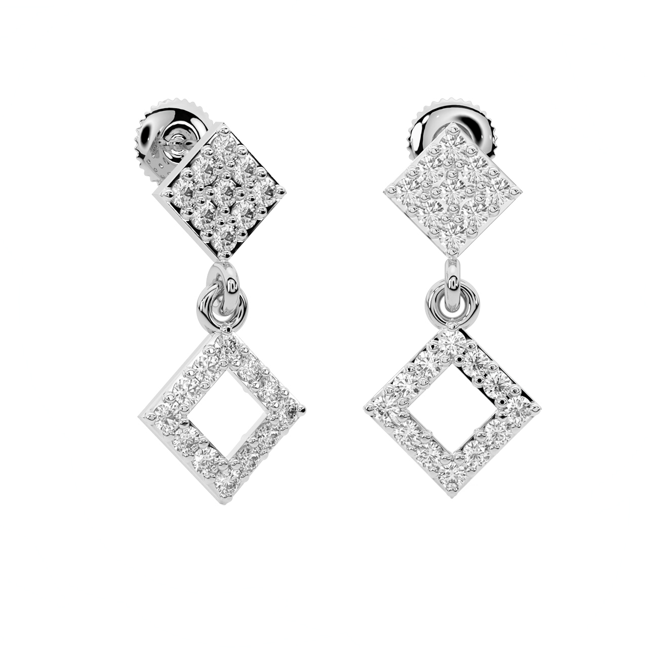 Josey Round Diamond Earrings