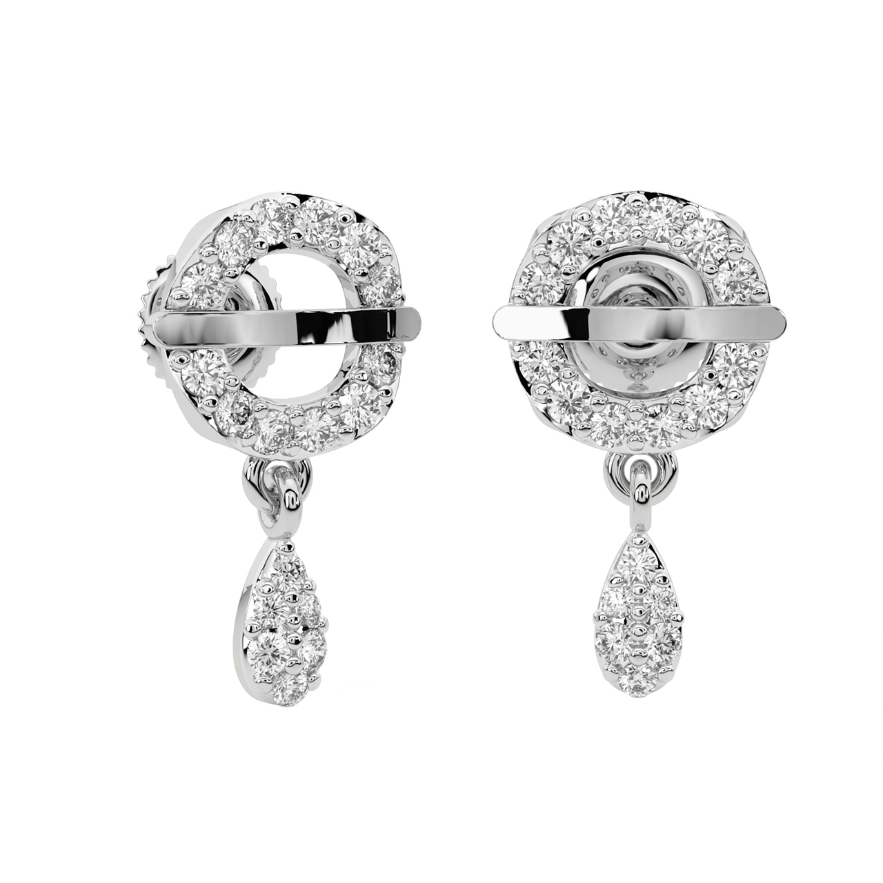 Jannah Round Diamond Earrings