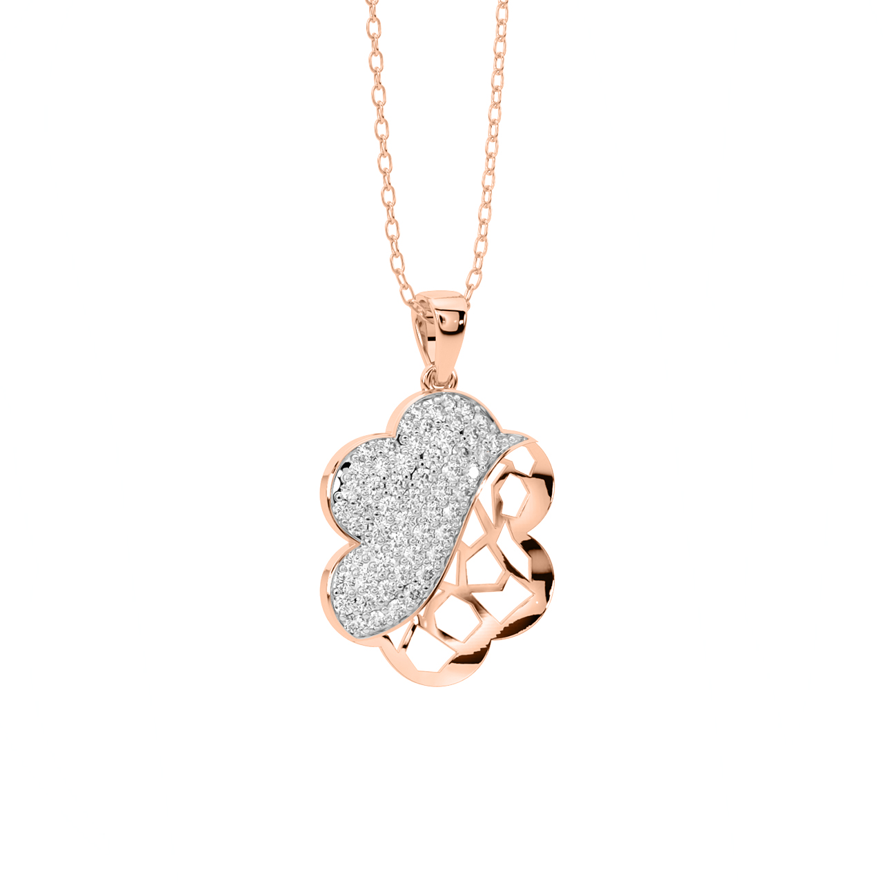 Designer Flower Diamond Pendant