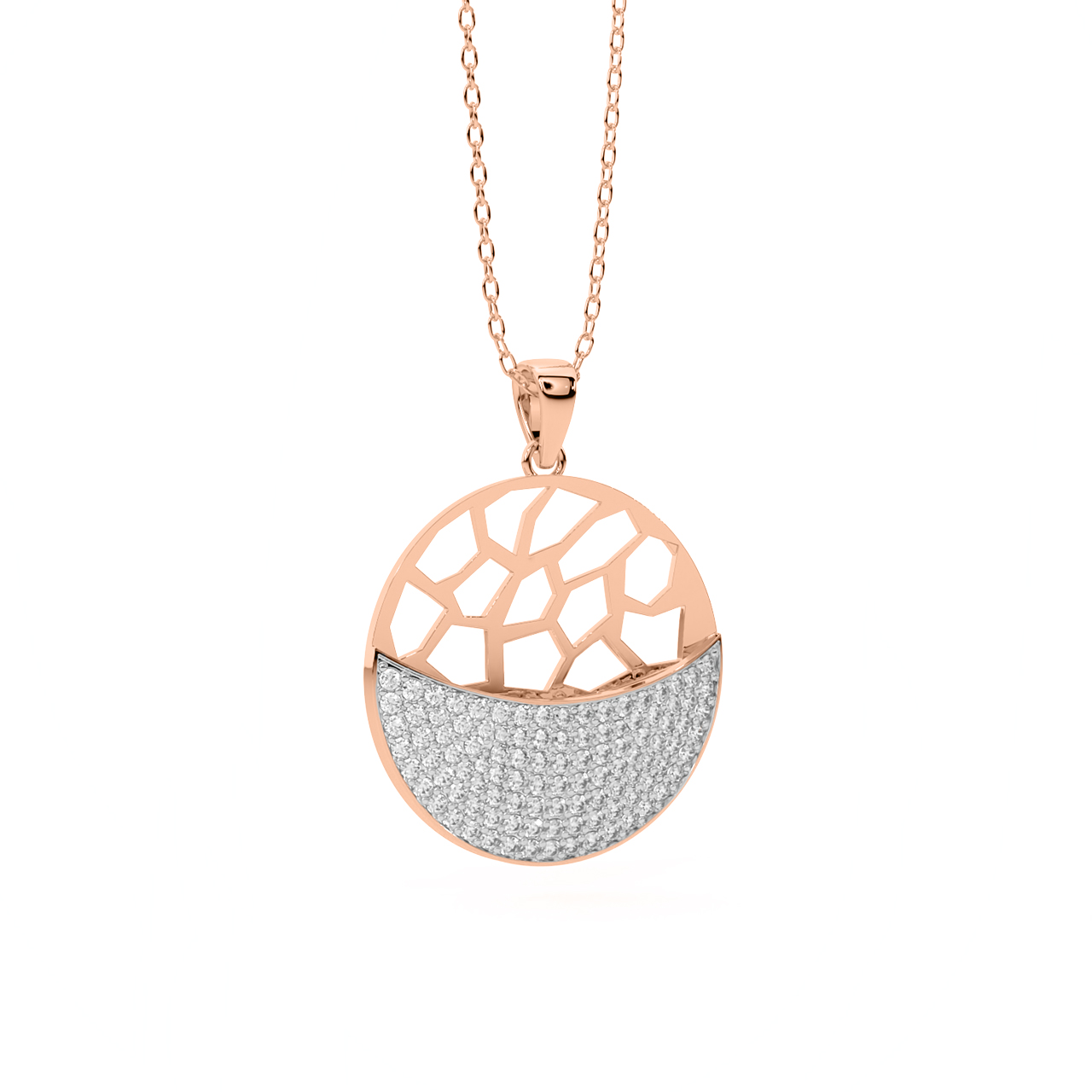 Sphere Design Diamond Pendant