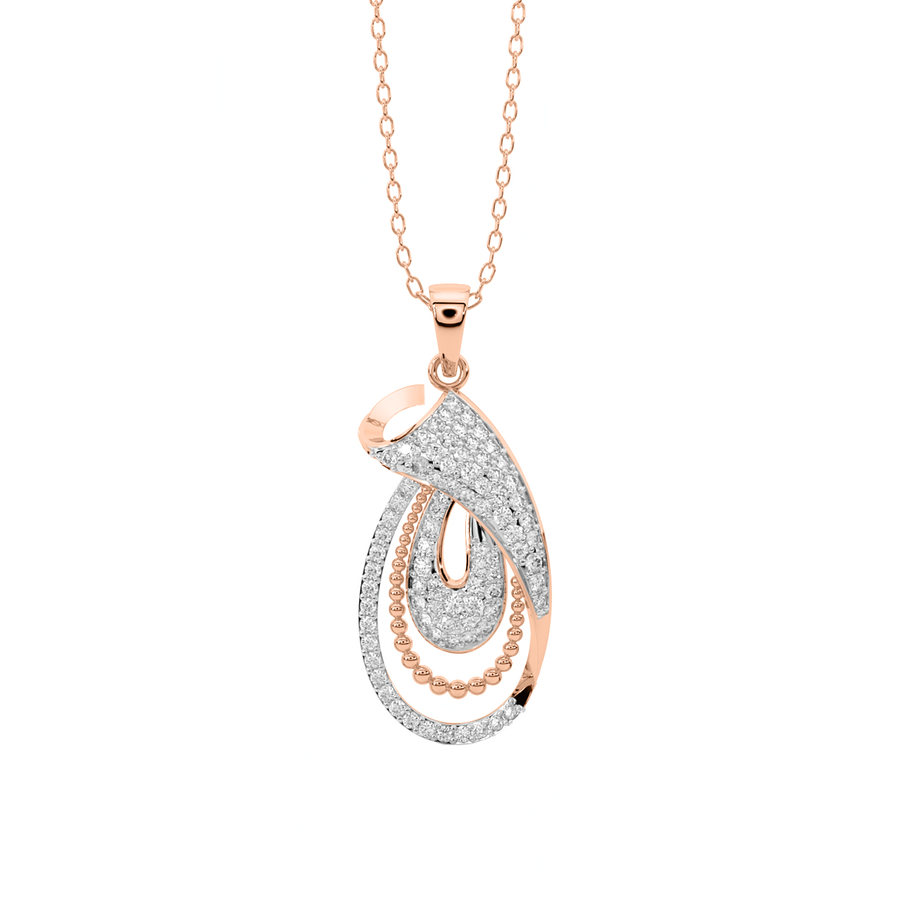 Stable Style Gold Diamond Pendant