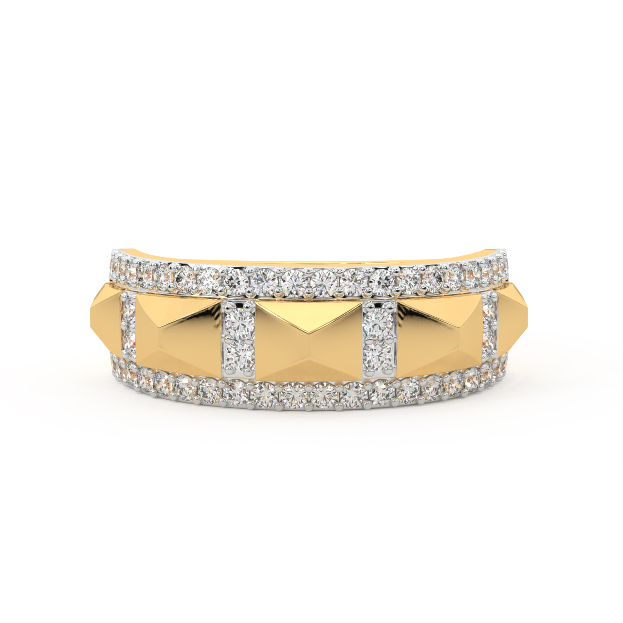 Hilltop Design Diamond Ring For Men