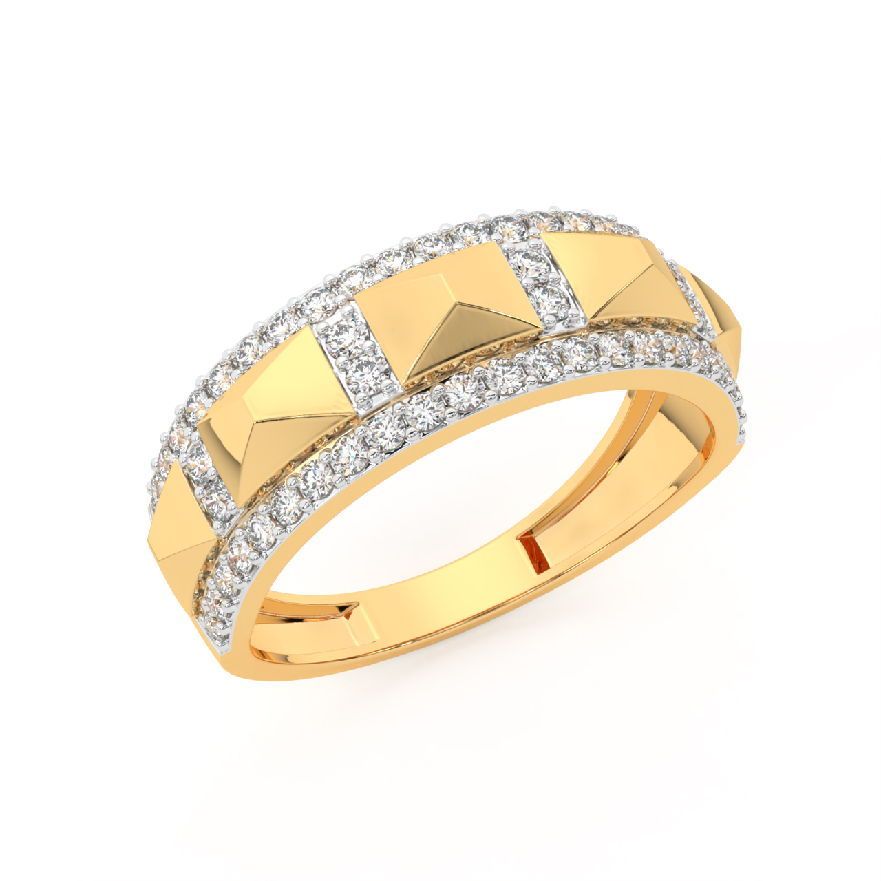 Hilltop Design Diamond Ring For Men