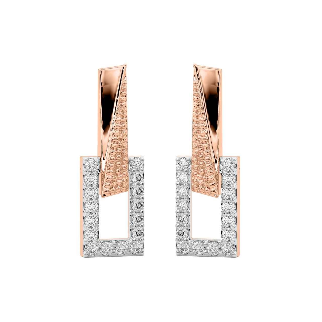 Greg Round Diamond Earrings