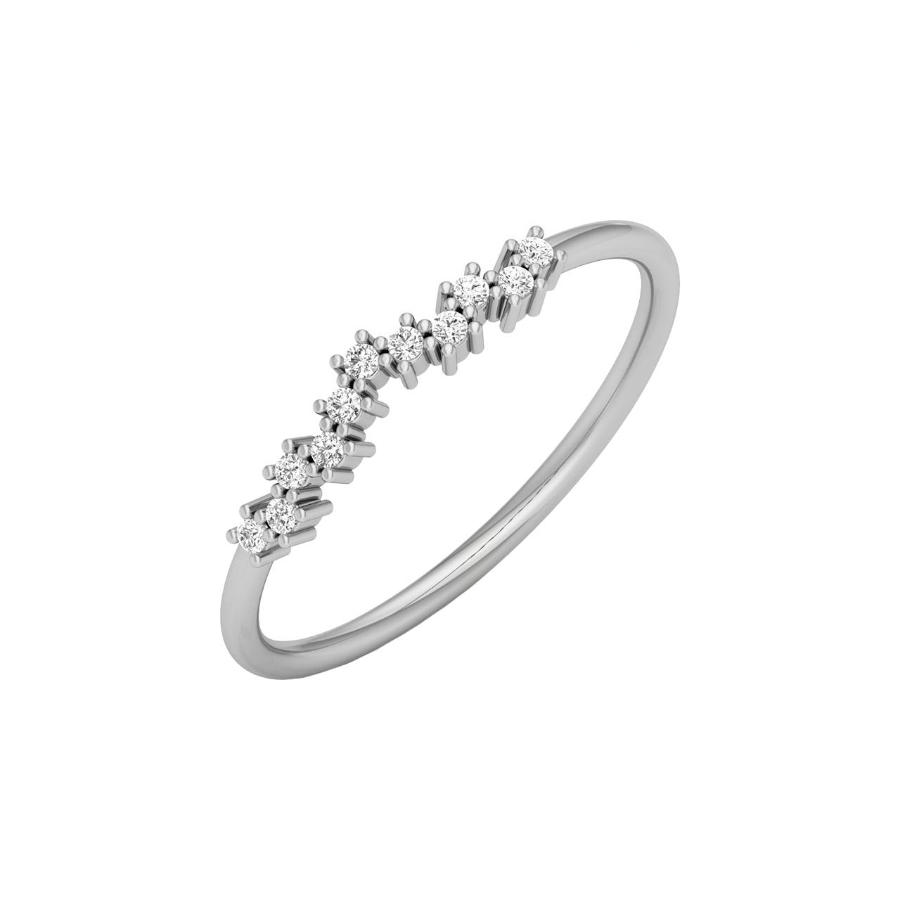 Diamond Regal Lining Ring