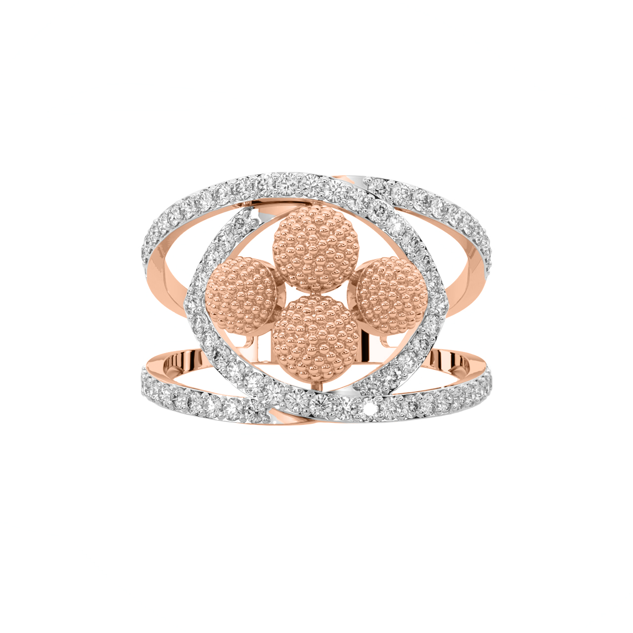 Golden Spot Diamond Ring