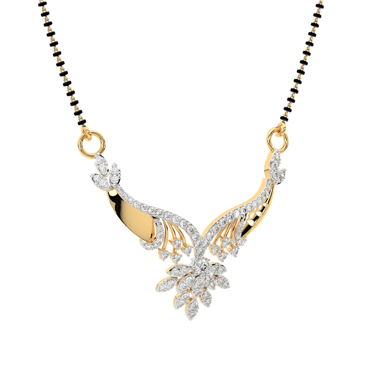 Shirin Round Diamond Mangalsutra