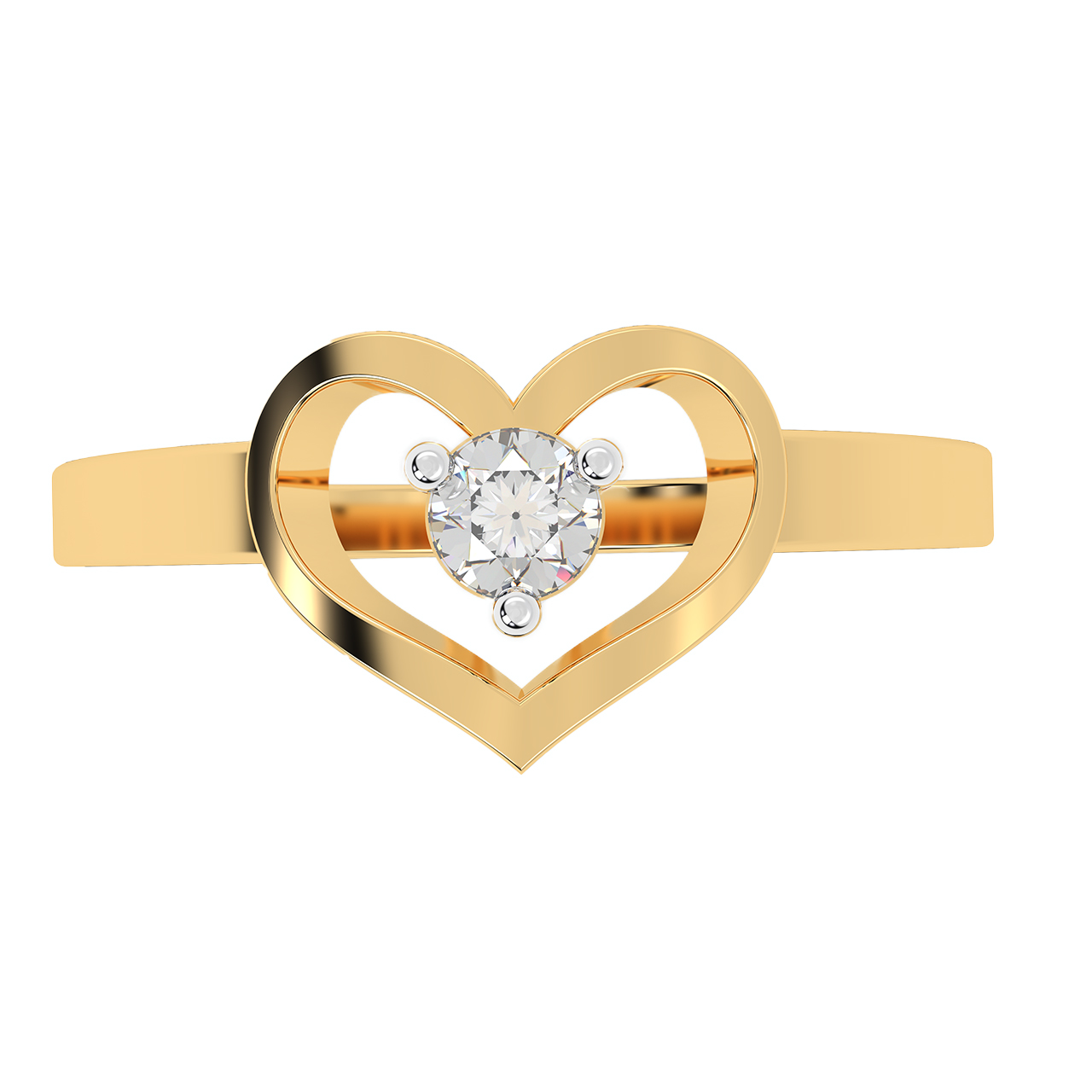 Heart Design Diamond Ring