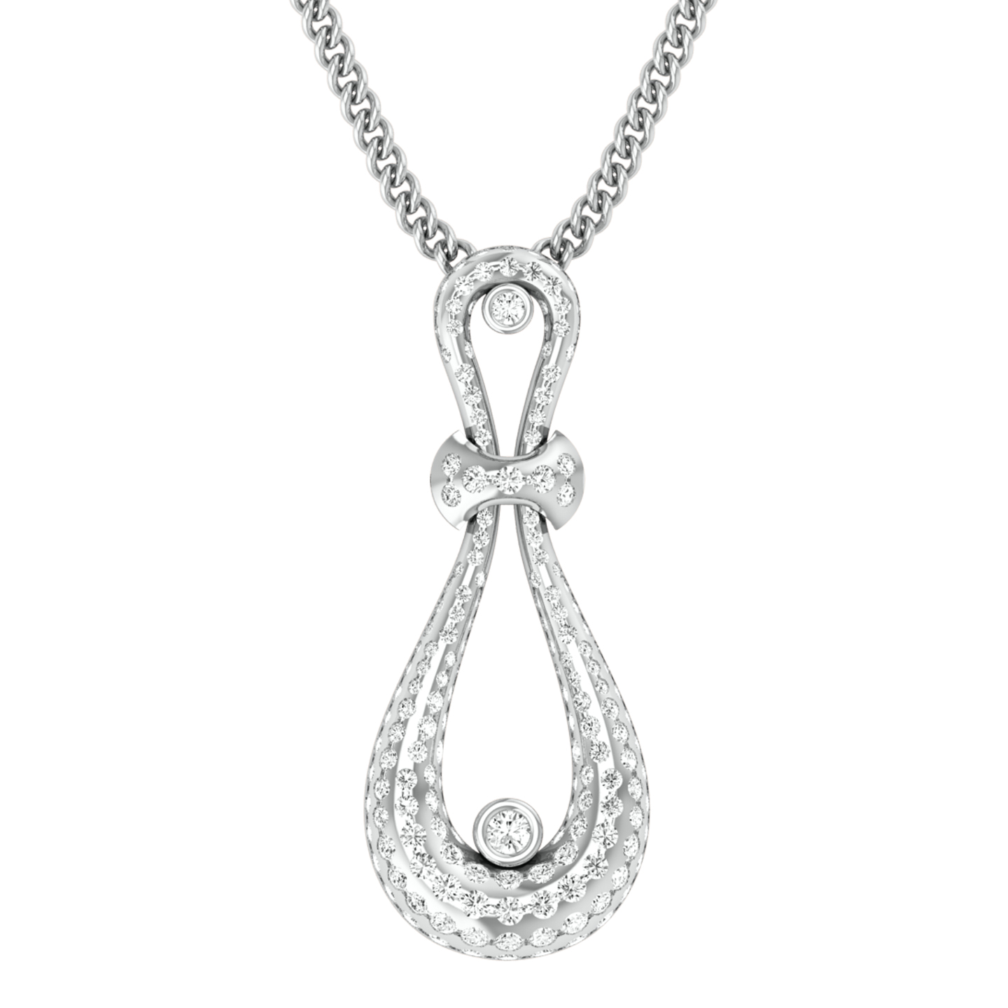 Sarah Round Diamond Office Wear Pendant