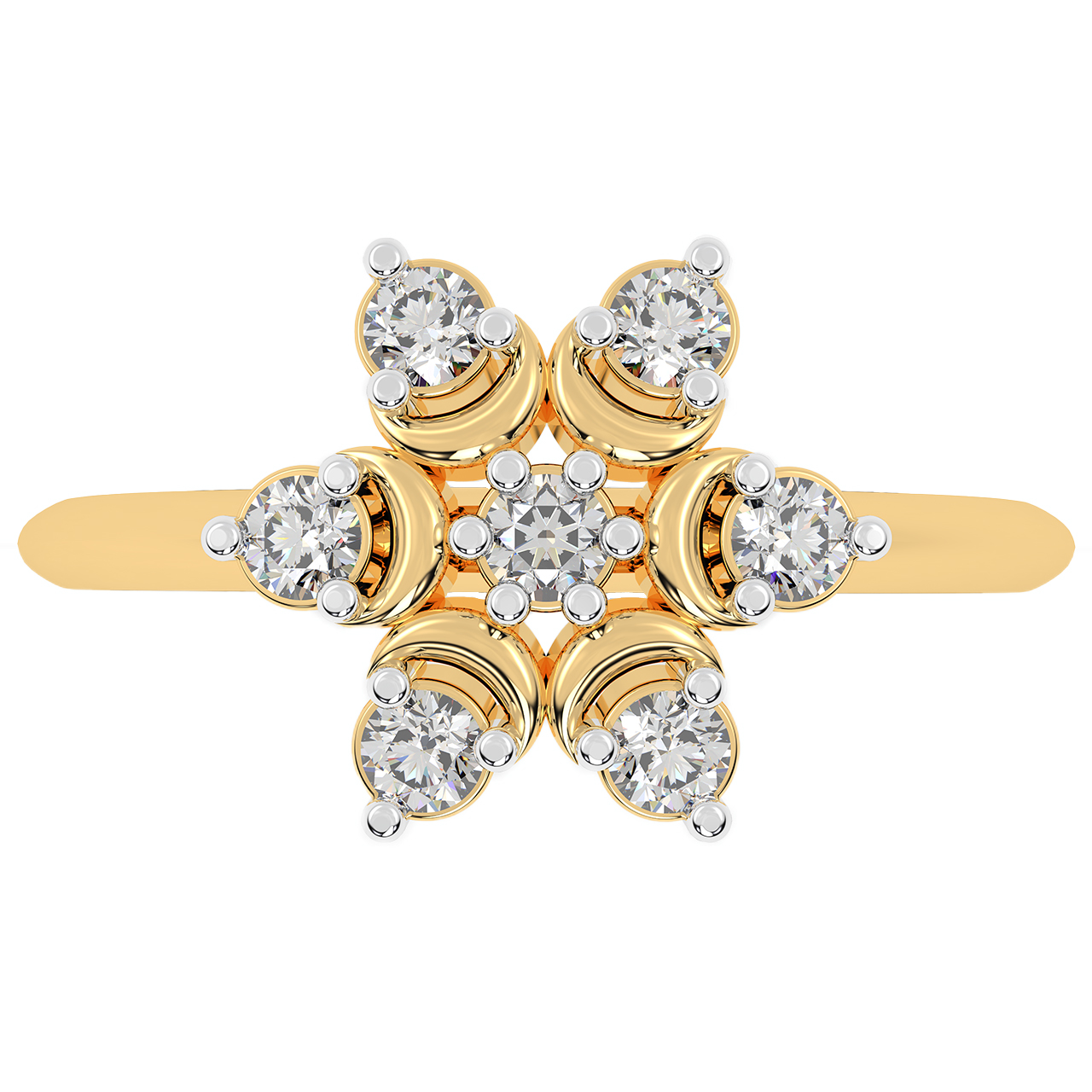 Bloom Design Diamond Ring